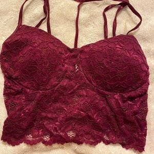 Sexy bralette , size S/M burgundy. cute